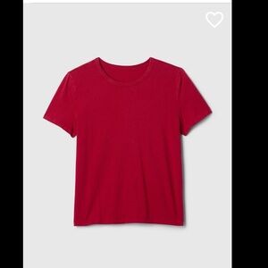 Gap NWT Short Sleeve Tee Organic Cotton Red XXL